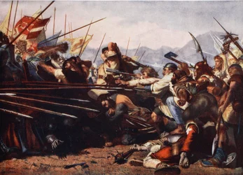 La bataille de Sempach, 1386